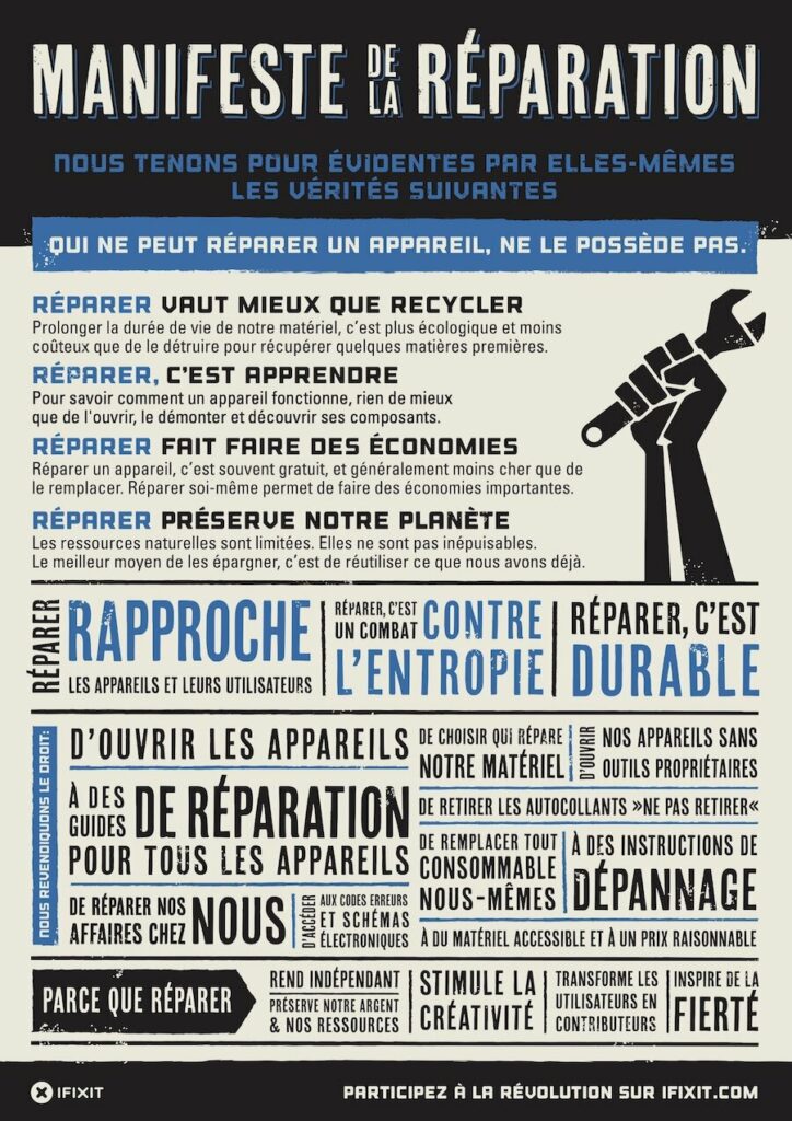 Récupérons notre droit à la réparation !